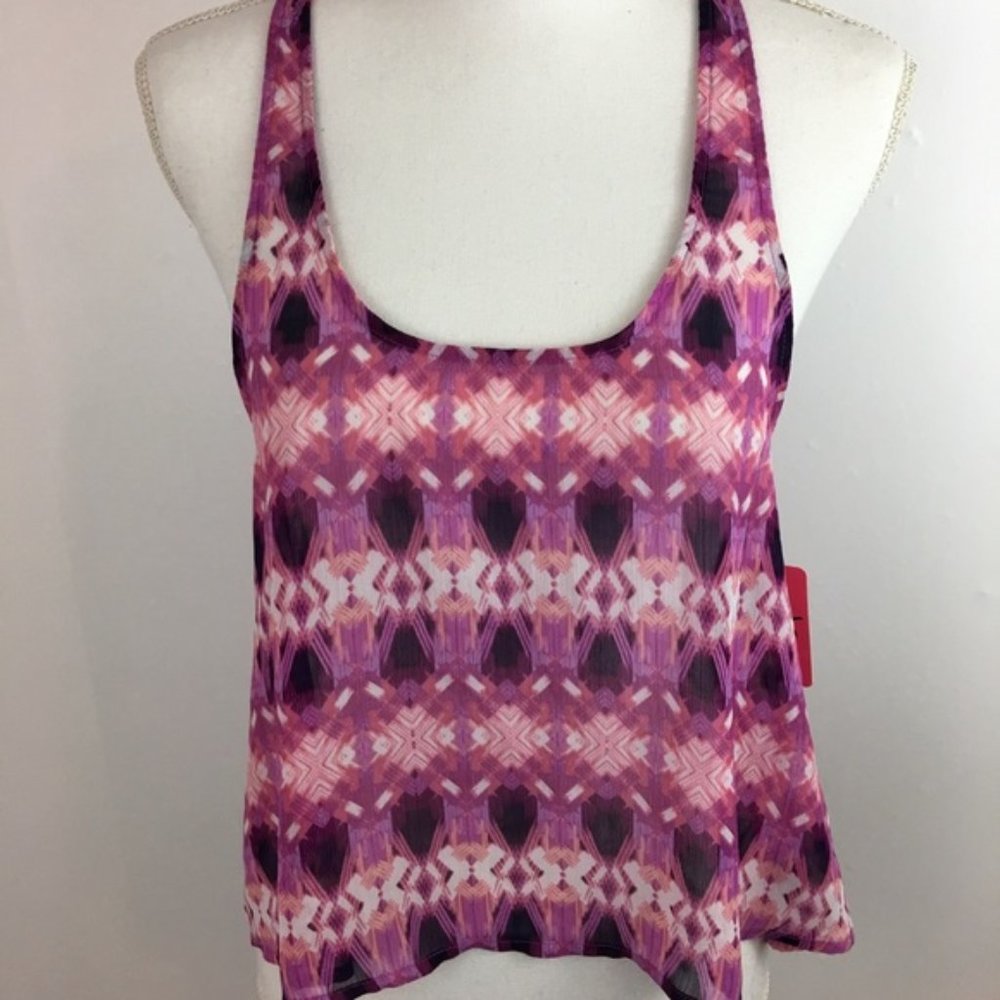 Mambo Australia Pink Sleeveless Crop Top Size Lg